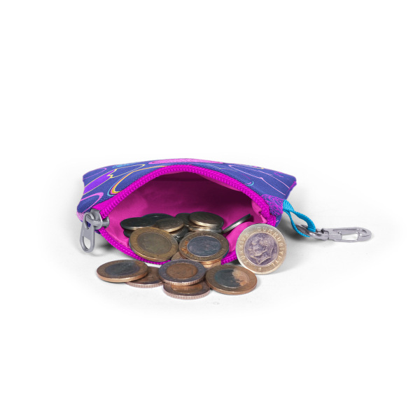 Coral High Kids Açık Pembe Lavanta Kalp Desenli Bozuk Para Çantası 21747 - 4