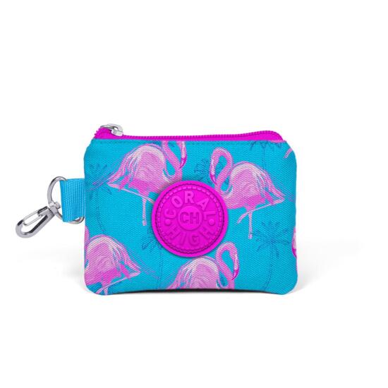 Coral High Kids Pembe Mavi Flamingo Desenli Bozuk Para Çantası 21751 