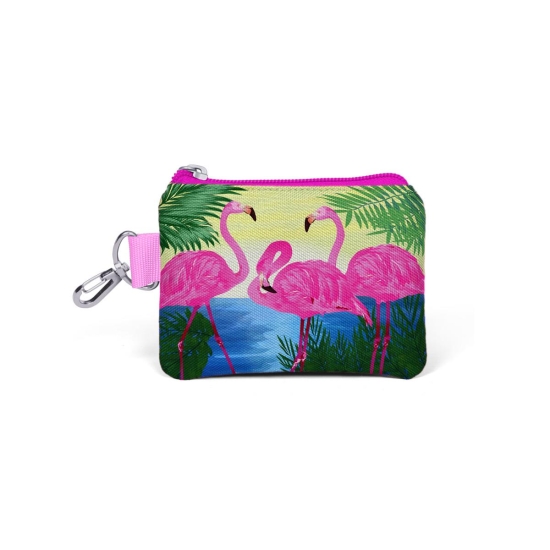 Coral High Pembe Flamingo Desenli Bozuk Para Çantası 21770 - Coral High