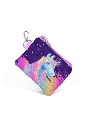 Coral High Mor Unicorn Renk Geçişli Bozuk Para Çantası 21776 - 3