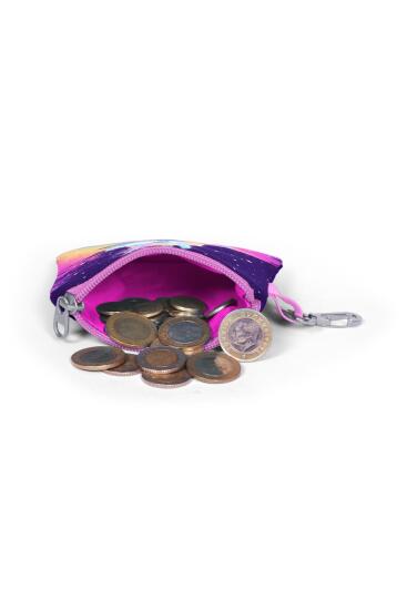 Coral High Mor Unicorn Renk Geçişli Bozuk Para Çantası 21776 - 4