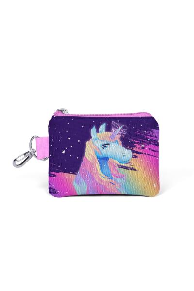Coral High Mor Unicorn Renk Geçişli Bozuk Para Çantası 21776 - 1