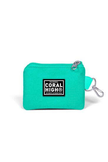 Coral High Su Yeşili Flamingo Desenli Bozuk Para Çantası 21778 - 2