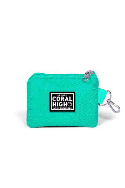 Coral High Su Yeşili Flamingo Desenli Bozuk Para Çantası 21778 - 2