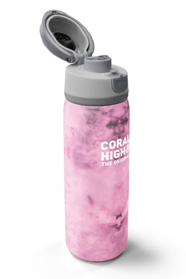 Coral High Pembe Desenli Pipetli ve Direkt İçim Çelik Termos 800 ml 38572 - 3
