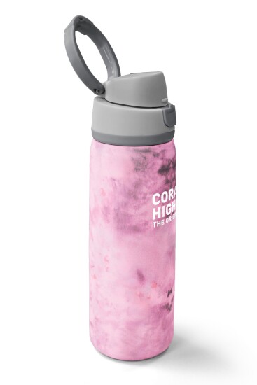 Coral High Pembe Desenli Pipetli ve Direkt İçim Çelik Termos 800 ml 38572 - 2