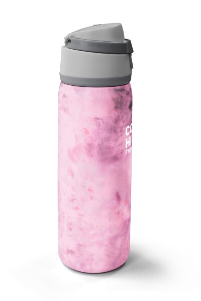 Coral High Pembe Desenli Pipetli ve Direkt İçim Çelik Termos 800 ml 38572 - 4