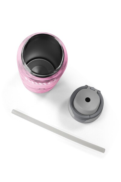 Coral High Pembe Desenli Pipetli ve Direkt İçim Çelik Termos 800 ml 38572 - 8