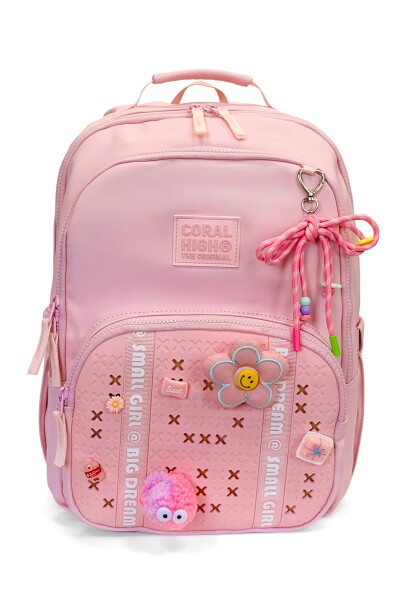 Coral High Pembe Detaylı Okul Sırt Çantası 24404 - 1