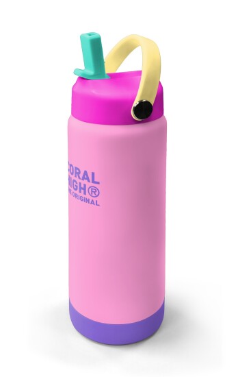 Coral High Pembe Katlanır Ağızlıklı Çelik Termos 650 ml 38397 - 2