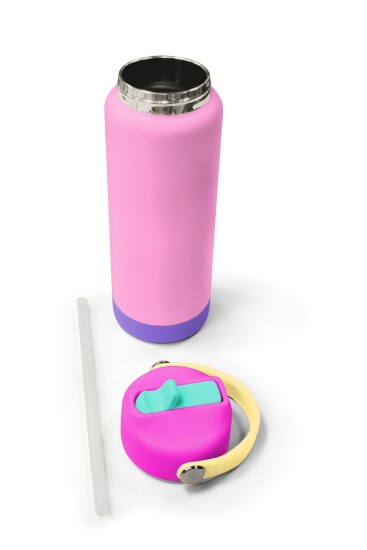 Coral High Pembe Katlanır Ağızlıklı Çelik Termos 650 ml 38397 - 5