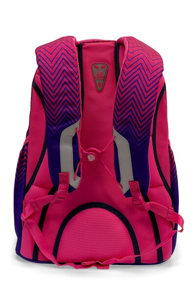 Coral High Pembe Lacivert Desenli Okul Sırt Çantası 24461 - 6