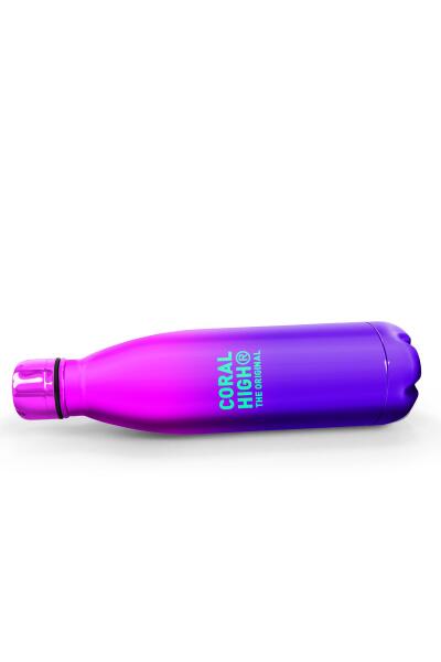 Pembe Mor Renk Geçişli Çelik Termos 500 Ml 11935 - 3