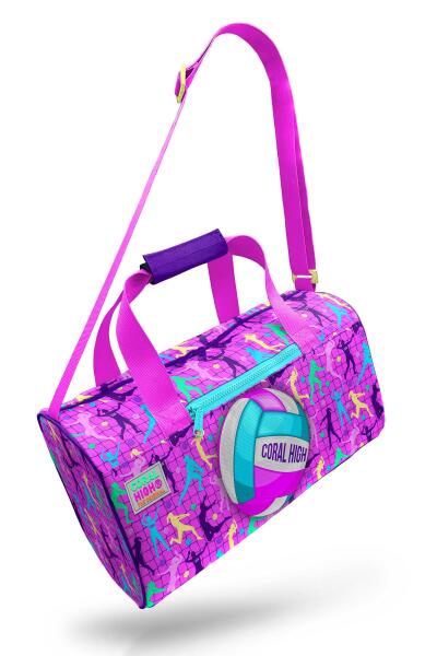 Coral High Pembe Mor Voleybol Desenli Spor Çantası 27520 - 7