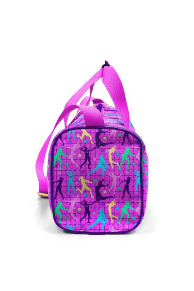 Coral High Pembe Mor Voleybol Desenli Spor Çantası 27520 - 8