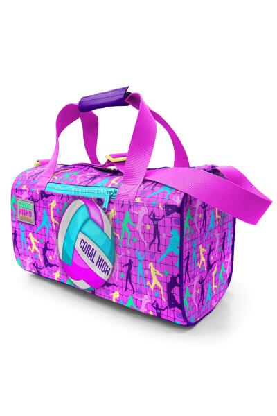 Coral High Pembe Mor Voleybol Desenli Spor Çantası 27520 - 10