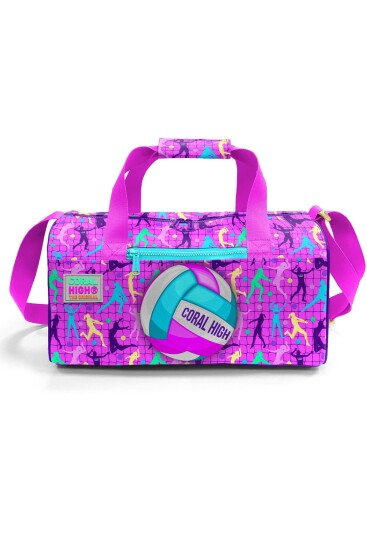 Coral High Pembe Mor Voleybol Desenli Spor Çantası 27520 - 2