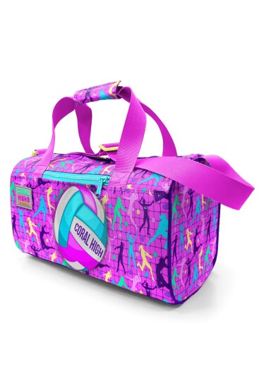 Coral High Pembe Mor Voleybol Desenli Spor Çantası 27520 - 3