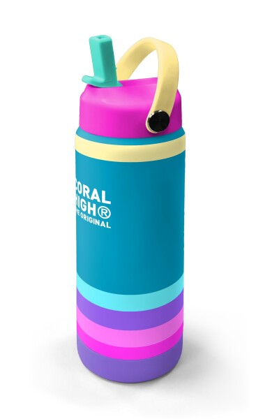 Coral High Pembe Pastel Renkli Katlanır Ağızlıklı Çelik Termos 650 ml 38379 - 2