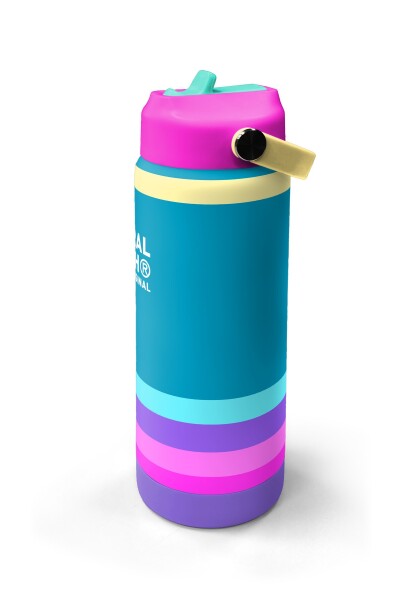 Coral High Pembe Pastel Renkli Katlanır Ağızlıklı Çelik Termos 650 ml 38379 - 4