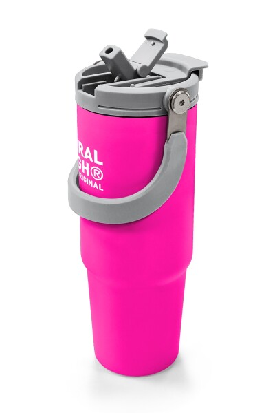 Coral High Pembe Pipetli ve Direkt İçim Çelik Termos 900 ml 38753 - 2