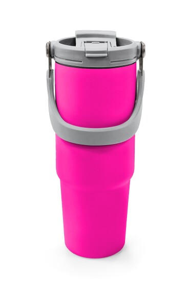 Coral High Pembe Pipetli ve Direkt İçim Çelik Termos 900 ml 38753 - 7