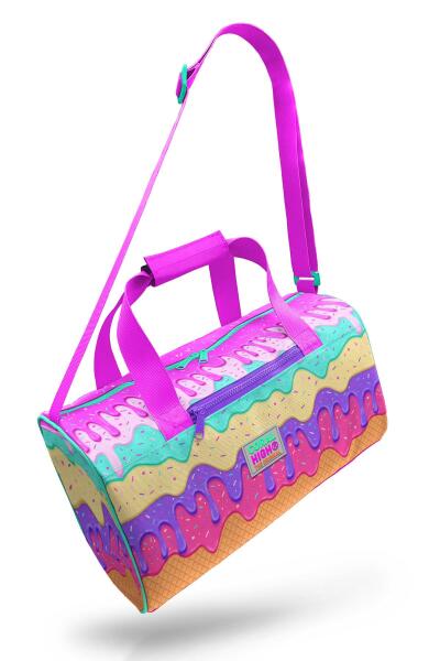 Coral High Pembe Rengarenk Dondurma Desenli Spor Çantası 27515 - 7