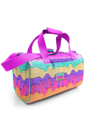 Coral High Pembe Rengarenk Dondurma Desenli Spor Çantası 27515 - Coral High