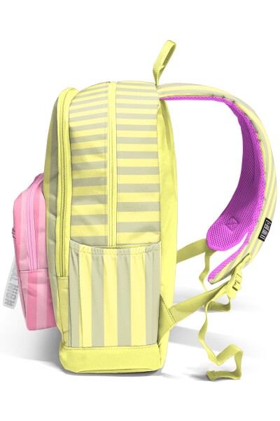 Coral High Pembe Sarı Çizgi Desenli Okul Sırt Çantası 33223 - 8