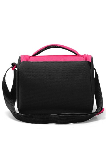 Coral High Pembe Siyah Beyaz Desenli 3’lü Okul Çanta Seti SET0123678 - 5