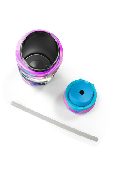 Coral High Pembe Unıcorn Desenli Pipetli ve Direkt İçim Çelik Termos 800 ml 38523 - 8