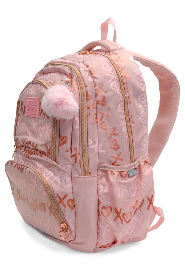 Coral High Pudra Desenli Okul Sırt Çantası 24466 - 2