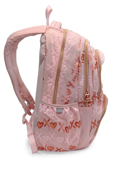 Coral High Pudra Desenli Okul Sırt Çantası 24466 - 5