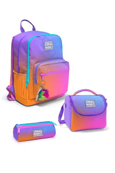 Coral High Renk Geçişli 3’lü Okul Çanta Seti SET0123675 - 1