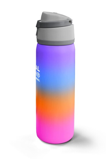 Coral High Renk Geçişli Desenli Pipetli ve Direkt İçim Çelik Termos 800 ml 38536 - 5