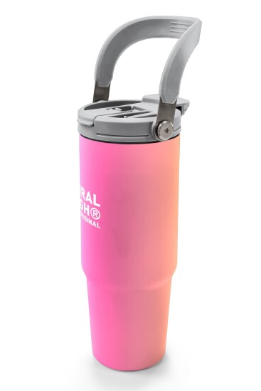 Coral High Renk Geçişli Desenli Pipetli ve Direkt İçim Çelik Termos 900 ml 38726 - 4