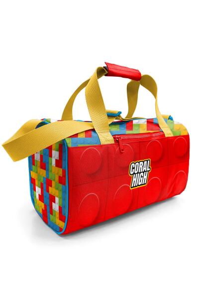 Coral High Renkli Blok Desenli Spor Çantası 27522 - 1