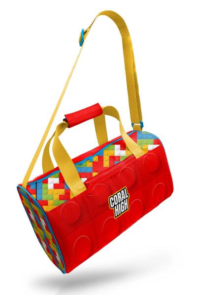 Coral High Renkli Blok Desenli Spor Çantası 27522 - 7