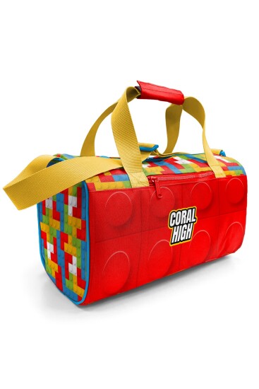 Coral High Renkli Blok Desenli Spor Çantası 27522 - Coral High