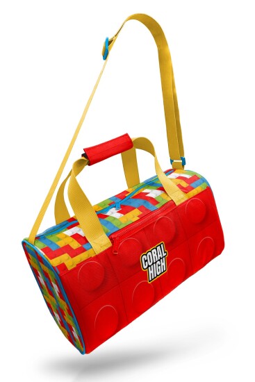 Coral High Renkli Blok Desenli Spor Çantası 27522 - 7