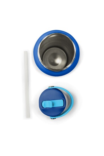 Coral High Renkli Çizgi Desenli Katlanır Ağızlıklı Çelik Termos 650 ml 38322 - 6