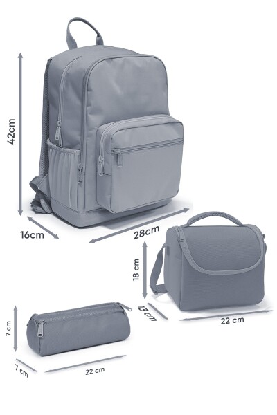 Coral High Renkli Çizgili 3’lü Okul Çanta Seti SET0123680 - 2