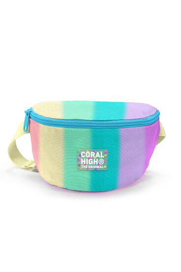 Coral High Renkli Çizgili Bel Çantası 11538 - Coral High