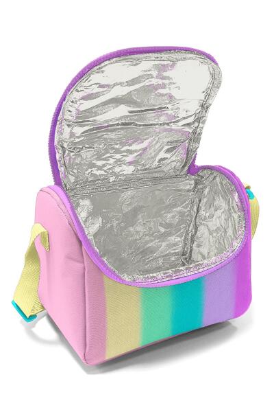 Coral High Renkli Çizgili Desenli 3’lü Okul Çanta Seti SET0123630 - 4