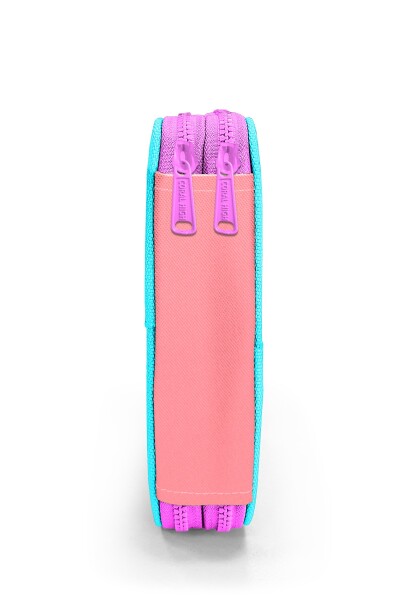 Coral High Renkli Çizgili Desenli Çift Katlı Kalem Çanta 11130 - 8