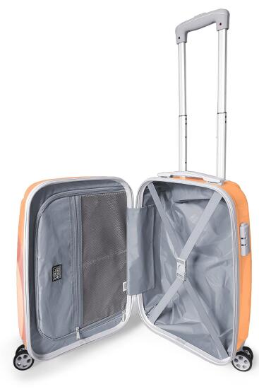 Coral High Renkli Çizgili Desenli Kabin Boy Valiz (50cm) 16553 - 3