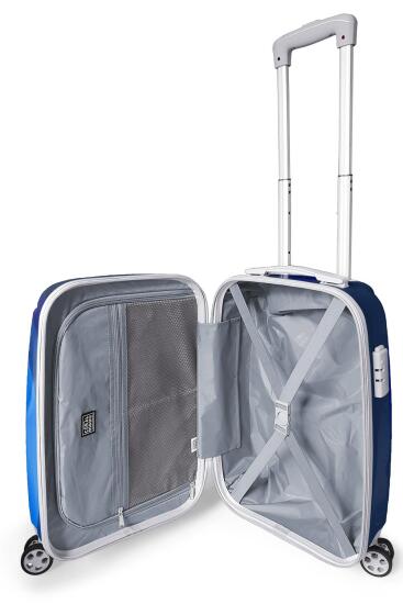 Coral High Renkli Çizgili Desenli Kabin Boy Valiz (50cm) 16555 - 3