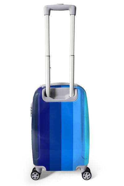 Coral High Renkli Çizgili Desenli Kabin Boy Valiz (50cm) 16555 - 6