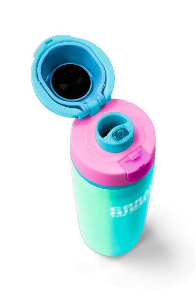 Coral High Renkli Çizgili Desenli Pipetli ve Direkt İçim Çelik Termos 800 ml 38519 - 7