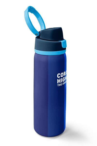 Coral High Renkli Çizgili Desenli Pipetli ve Direkt İçim Çelik Termos 800 ml 38555 - 2